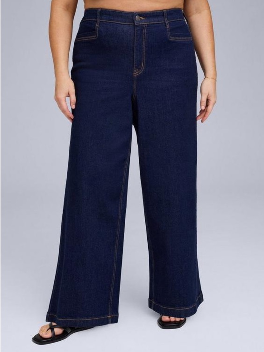 TORRID Belle Isle Crop High-Rise Wide Leg Jean Size 14